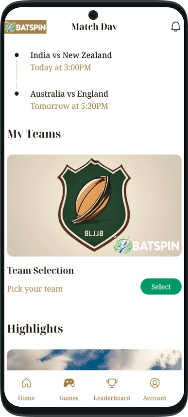 BatSpin App Screenshot 2